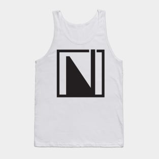 Geometric Abstract black minimal Tank Top